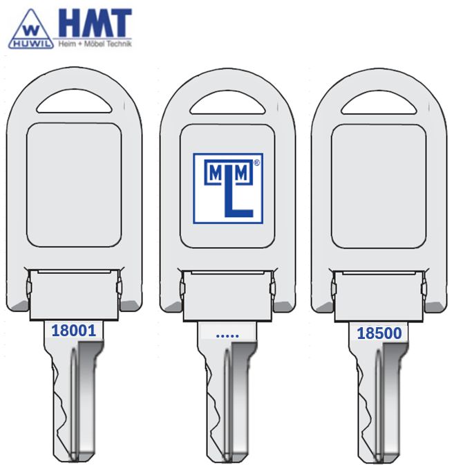DELETE MLM Flachbahnkippschlüssel Typ C5 - Schließung 18001