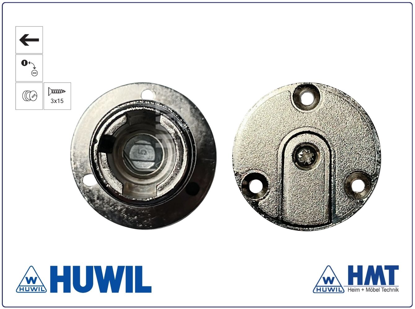HUWIL Schloss Typ 0393 VCS18 - lad / Hub 7 / SW90° / O HUWIL Schloss Typ 0393 VCS18 - lad / Hub 7 / SW90° / O