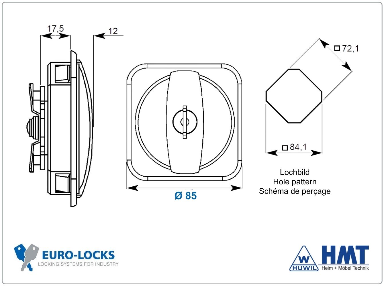 EURO-LOCKS Griff Typ C085 - GL