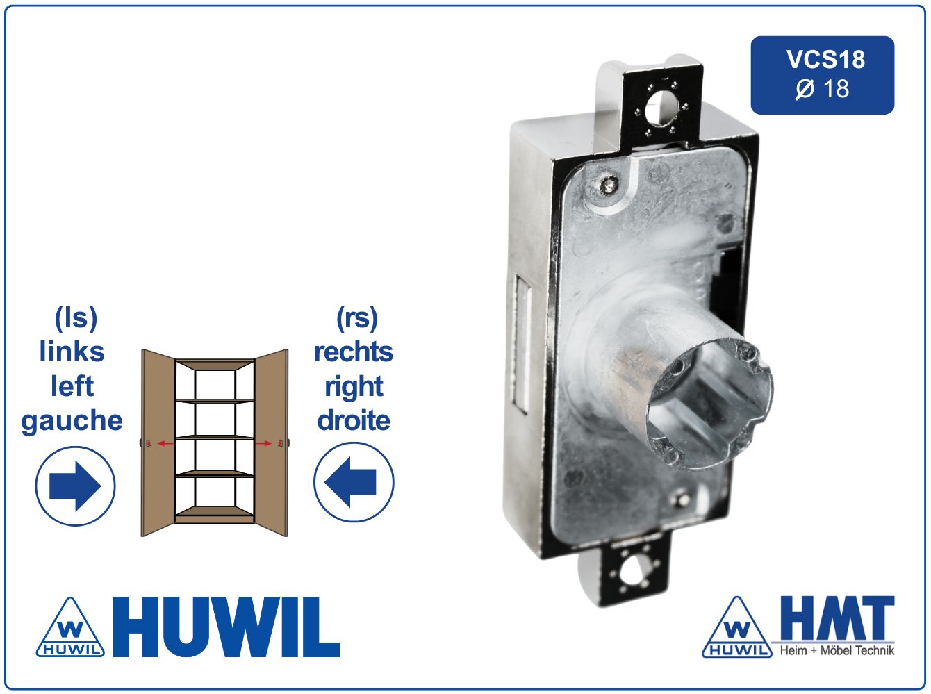 HUWIL Schloss [6] Typ 0748 [VK] rs + ls [MS16-22] - D15