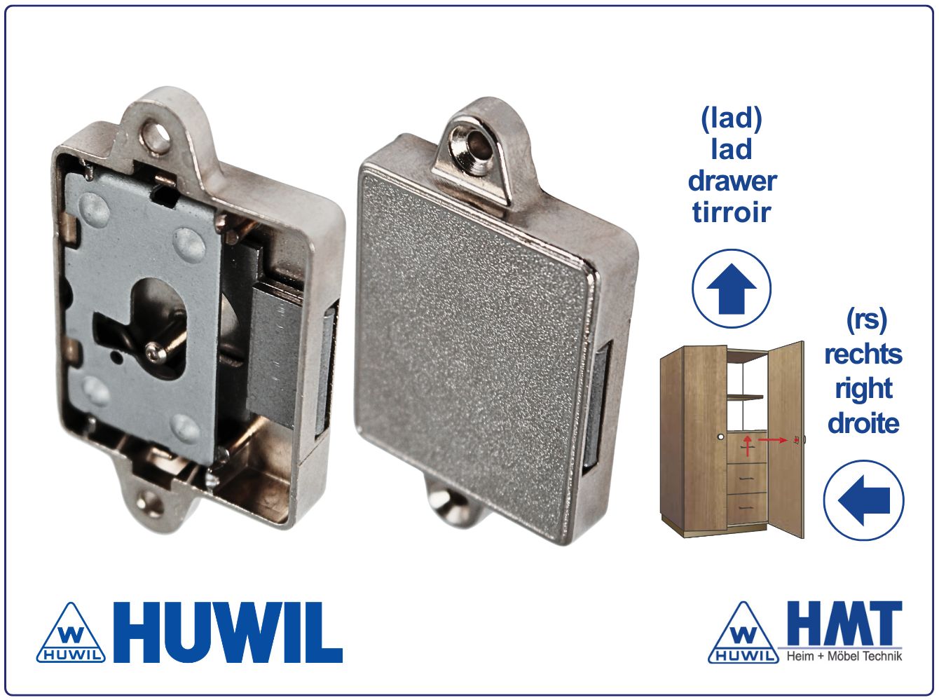 HUWIL Schloss Typ 0426 [N] - D25 / rs + lad