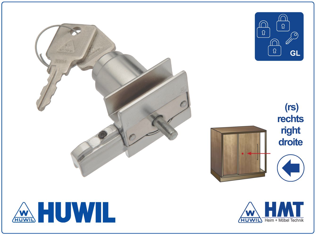 HUWIL Schloss Typ 0677 - rs / GL
