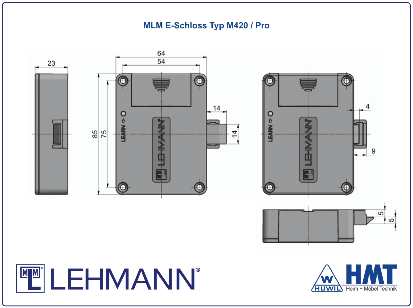 MLM E-Schloss Typ M420 PRO [SET] - RFID / MIFARE