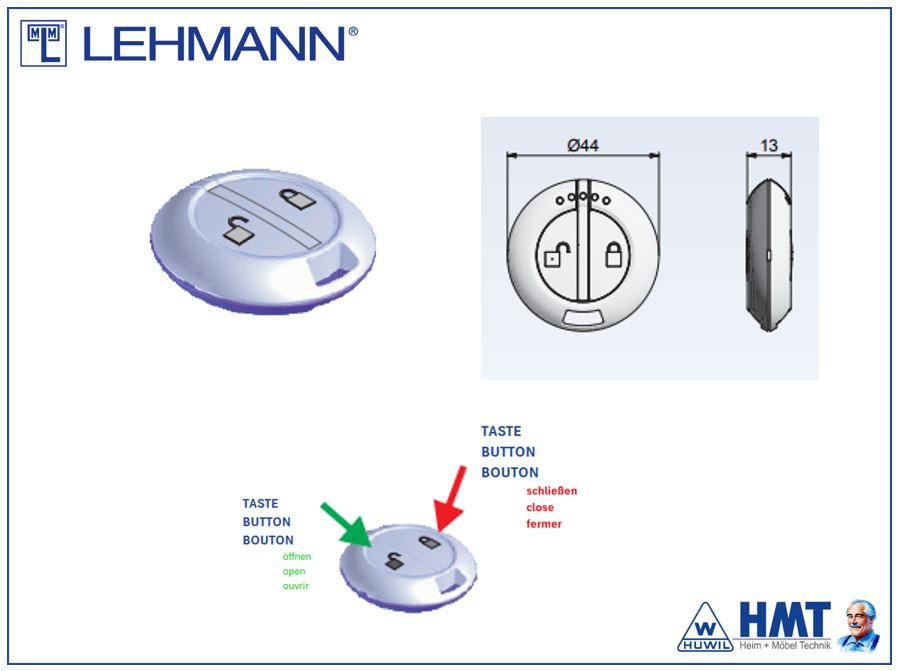 MLM E-Schloss Funk Handsender [T]