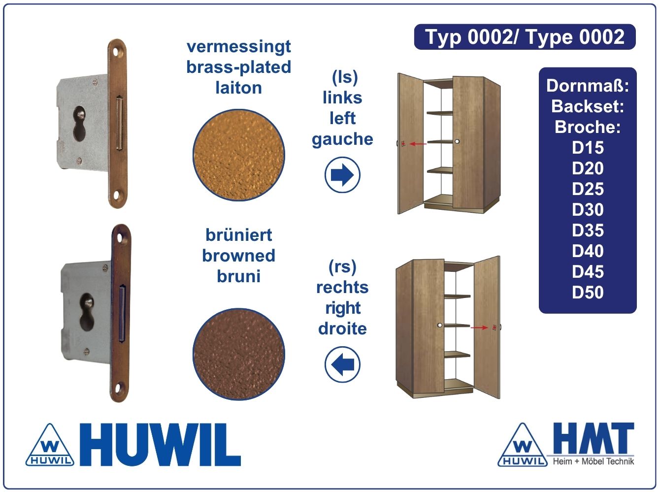 HUWIL Schloss Typ 0002 [B] - D30 / ls