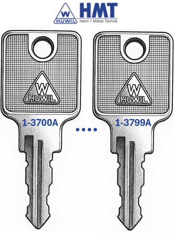 HUWIL Wendeschlüssel Typ 1550 - (3700 bis 3799)