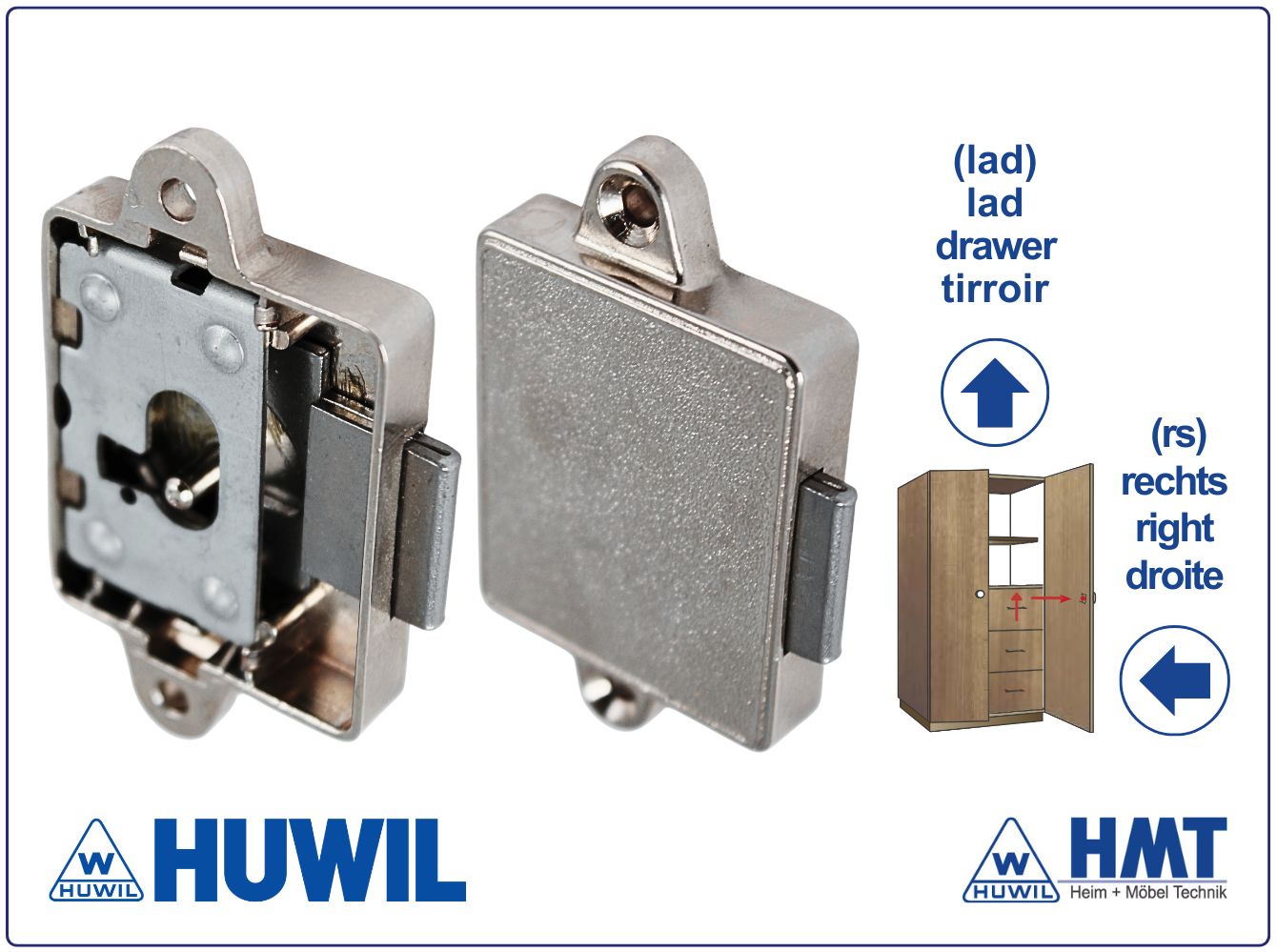 HUWIL Schloss Typ 0426 [N] - D30 / rs + lad